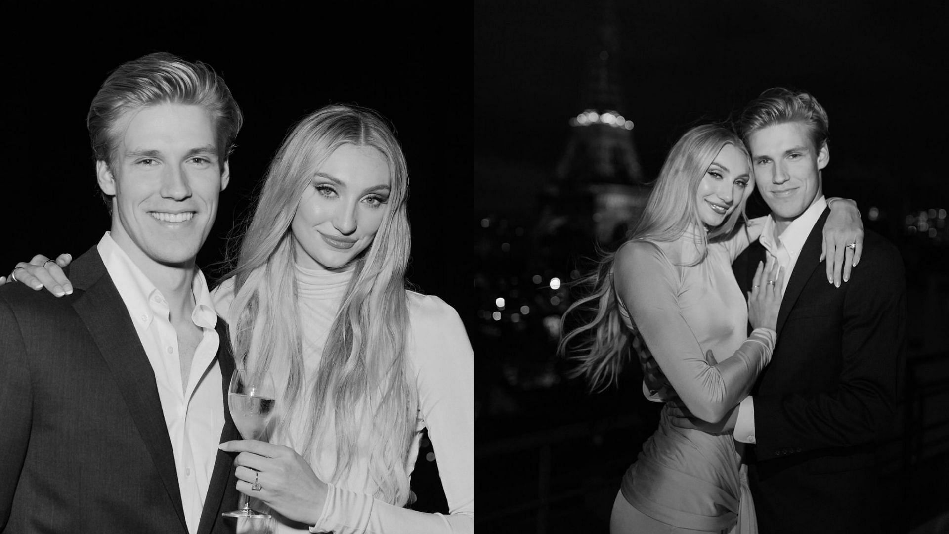 Cameron Brink posts black-and-white photos capturing moments from Ben Felter&rsquo;s proposal (Photos from Brink&#039;s Instagram)