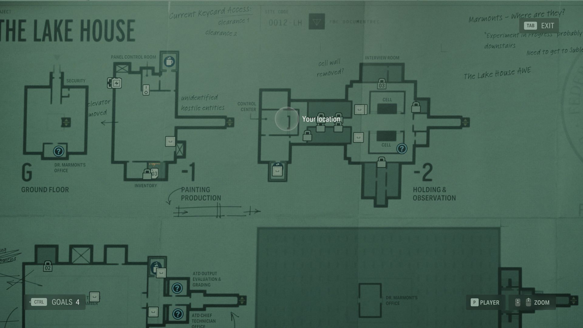 Control Center area location (Image via Remedy Entertainment)