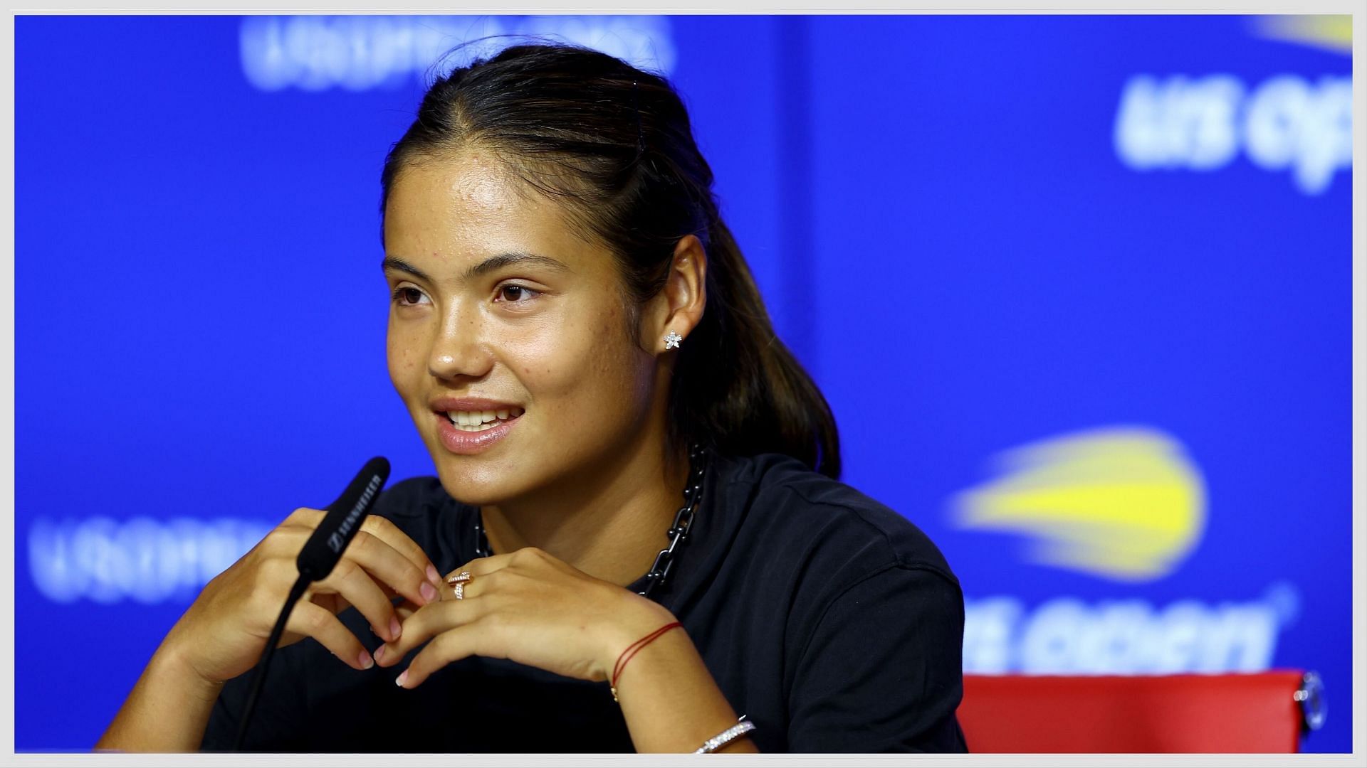 Emma Raducanu at the 2022 US Open. Image: Getty