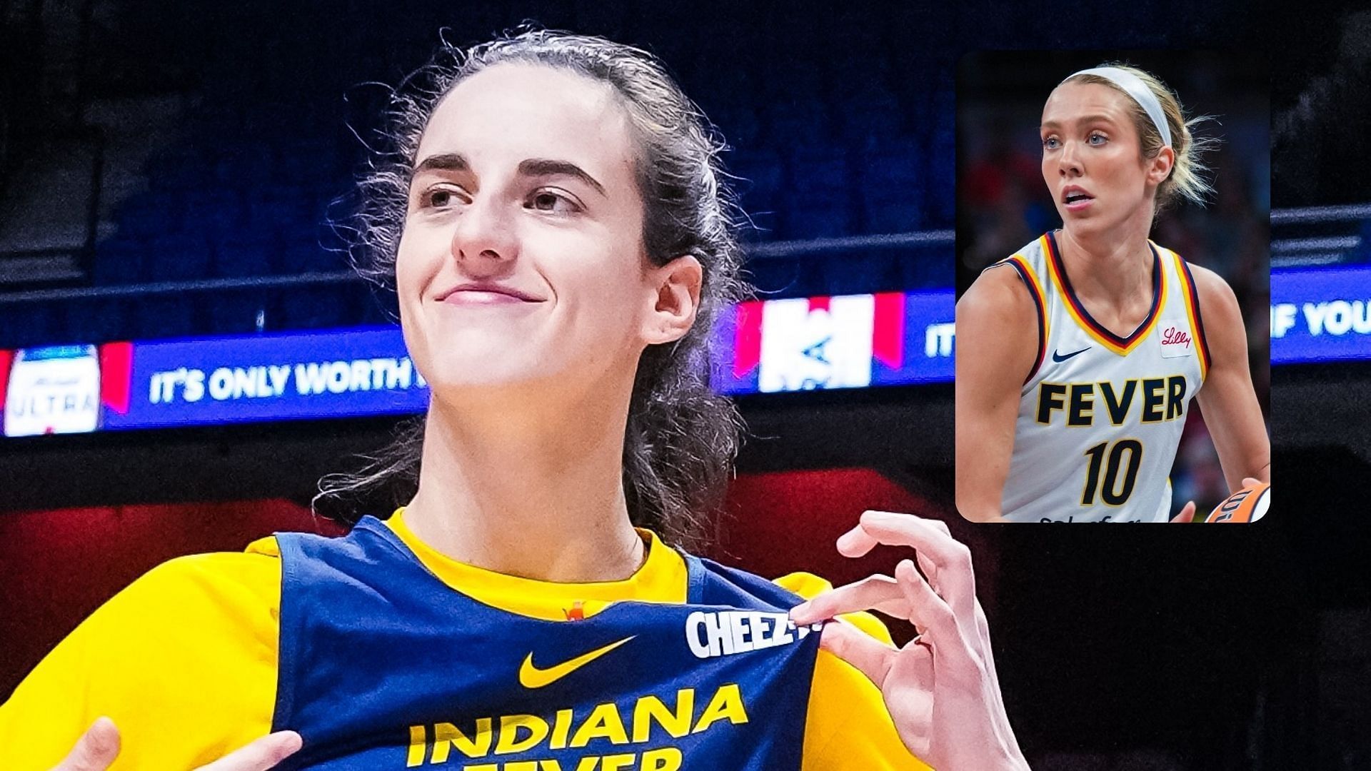 Lexie Hull knew early they have something special in Caitlin Clark. (Photos from Indiana Fever X page)