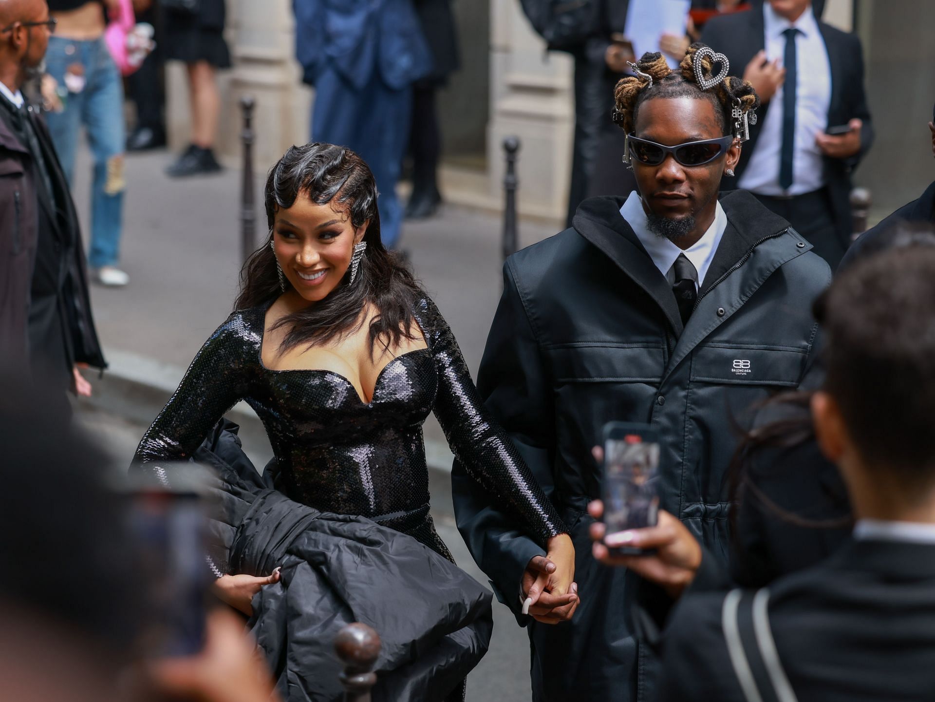 Balenciaga : Outside Arrivals - Paris Fashion Week - Haute Couture Fall/Winter 2023/2024 - Source: Getty