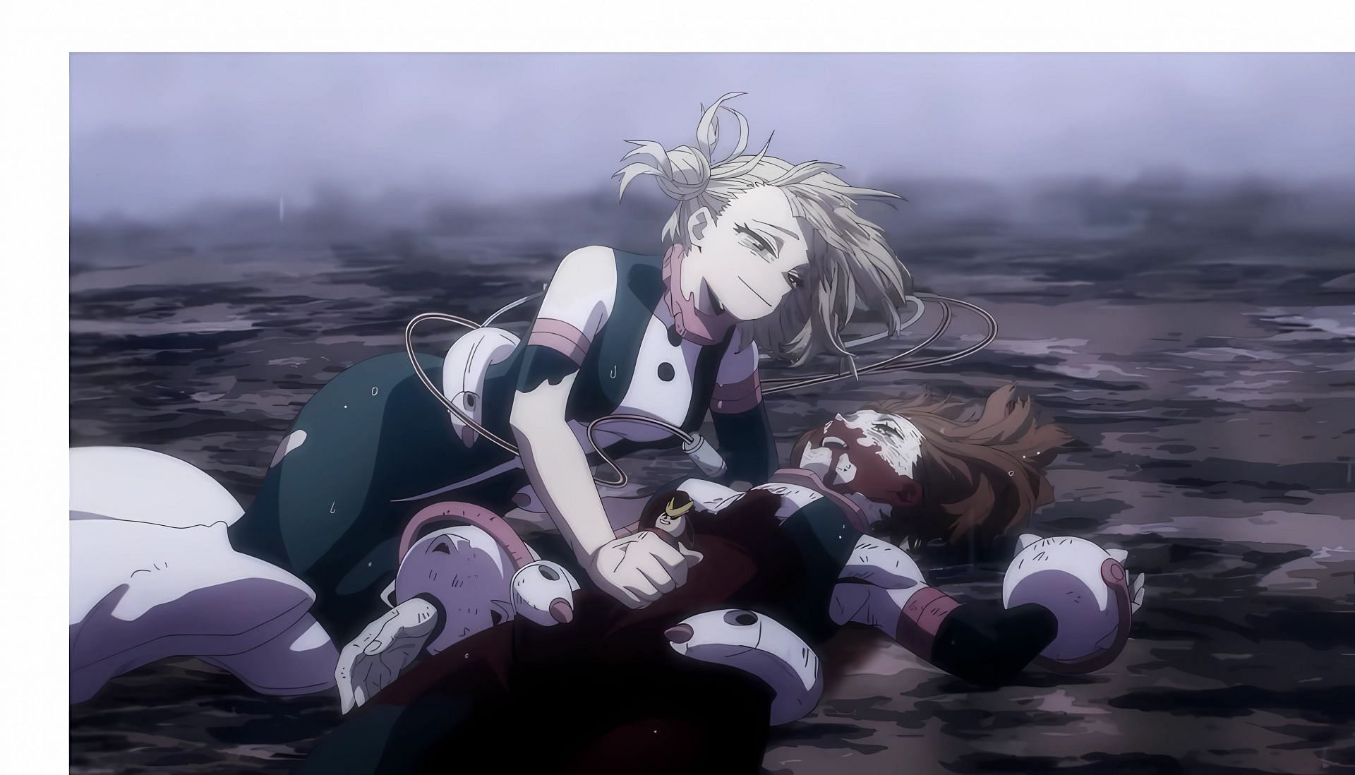 The final panel of Uraraka and Toga (Image via Bones)