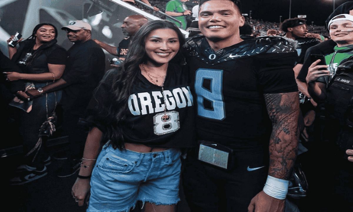 Dillon Gabriel and GF Zo Caswell