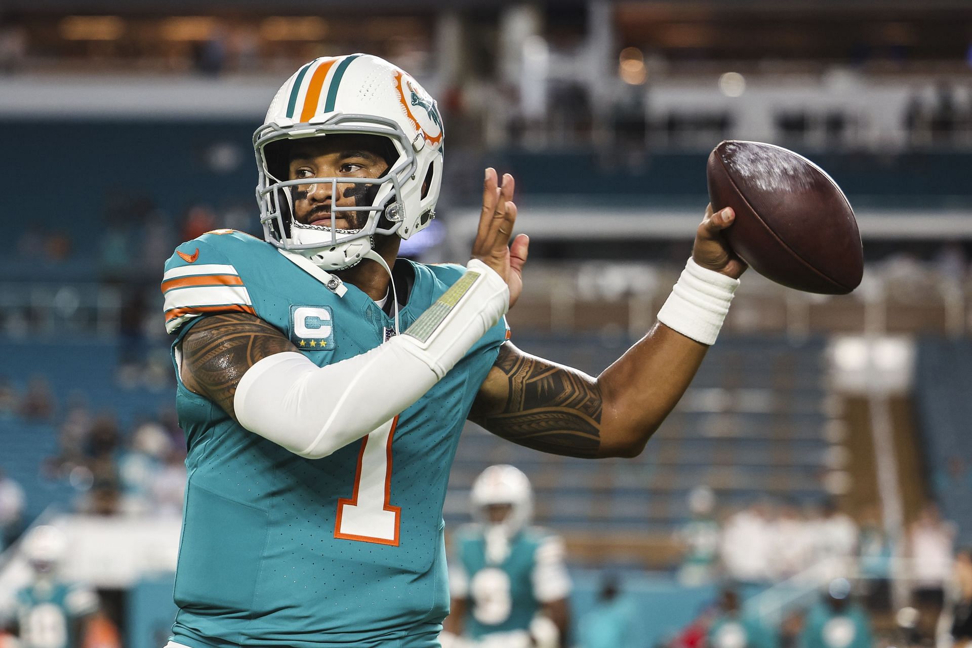 Tua Tagovailoa at Buffalo Bills v Miami Dolphins - Source: Getty