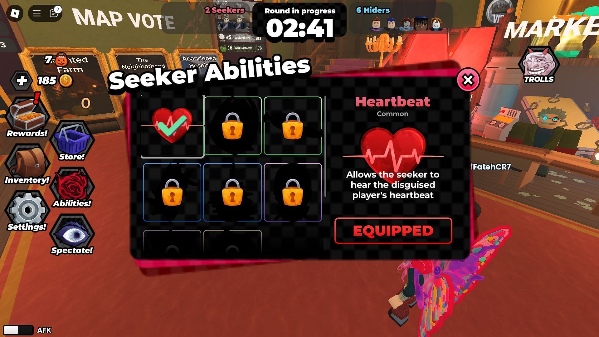 Use abilities to identify Hiders (Image via Roblox)