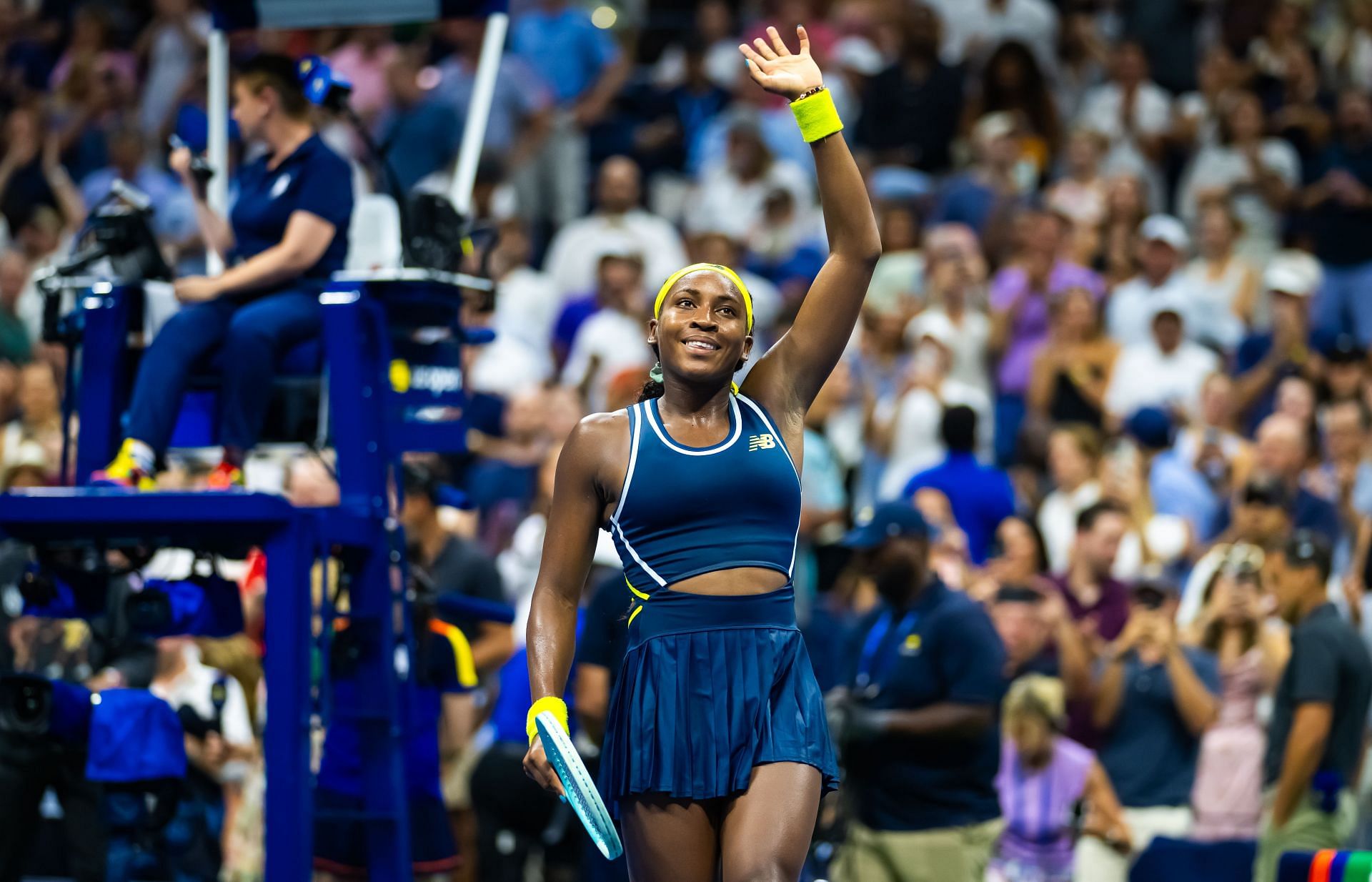 Coco Gauff at the US Open 2024. (Photo: Getty)