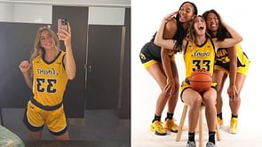 "Black and gold looks SO good on you": Iowa's Jada Gyamfi becomes cheerleader for Lucy Olsen as Hawkeyes transfer drops "new" media day snaps