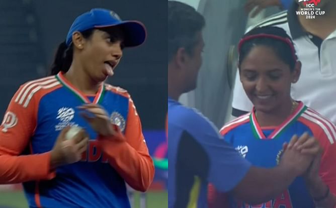 [Watch] Smriti Mandhana takes a brilliant running catch as India beat Sri Lanka by 82 runs in Women's T20 World Cup 2024
