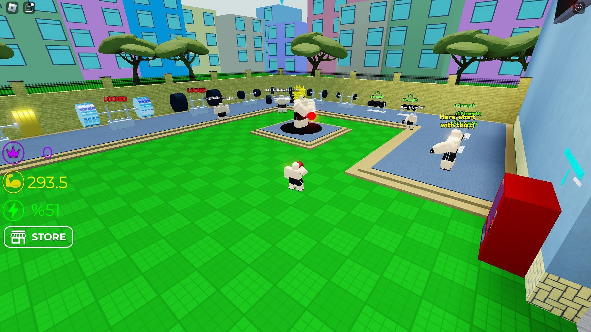 Wrestling Legends gameplay (Image via Roblox)