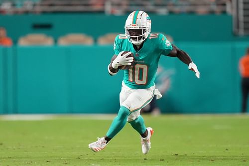 Tyreek Hill at Titans at Dolphins - Source: Getty