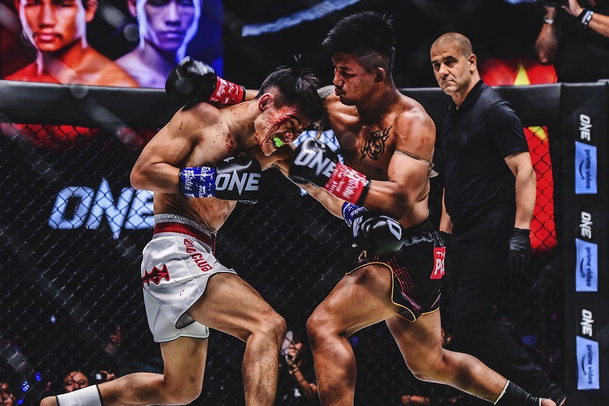 Rodtang had an epic firefight with Jiduo Yibu in January 2023. [Photo via: ONE Championship]