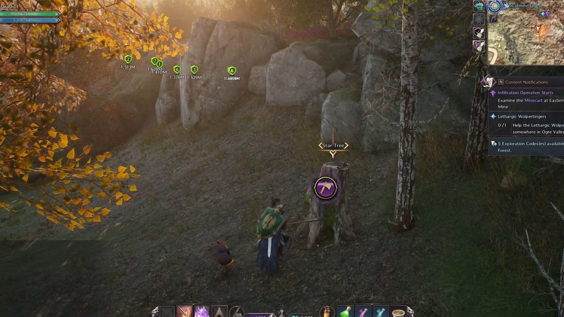 Harvest the Star Fruit trees (Image via NCSoft)