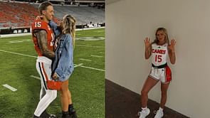 "This what my QB doing on by week": Fans react to Miami's Hanna Cavinder and Georgia QB BF Carson Beck's latest TikTok collab