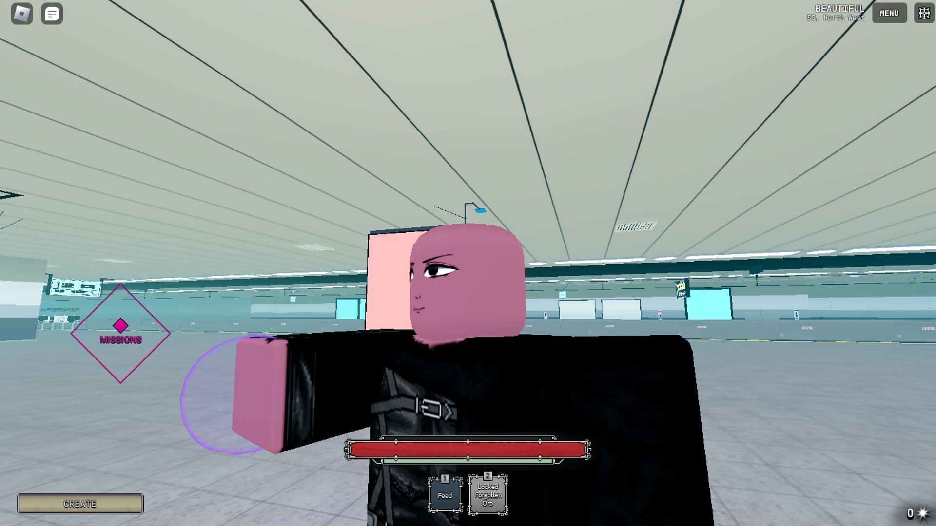 Forgotten Orb appears as a purple transparent circle (Image via Roblox)