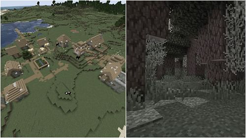 Abandoned Village and Pale Garden have similar atmospheres (Image via Mojang Studios)