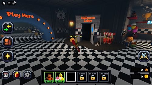 Halloween lobby door (Image via Roblox)