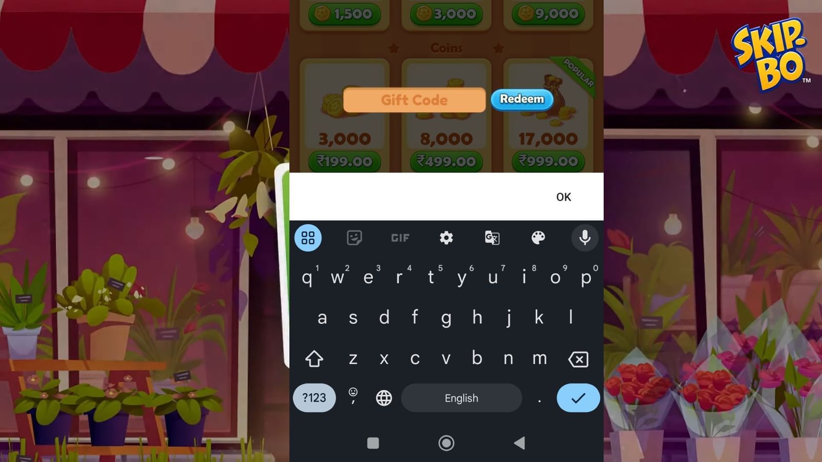Skip Bo codes Working and tested (October 2024)