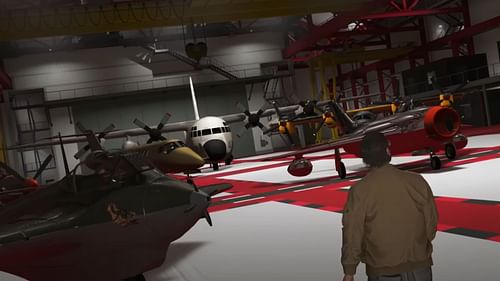 A brief introduction of the property for GTA Online Hangar guide readers (Image via Rockstar Games)