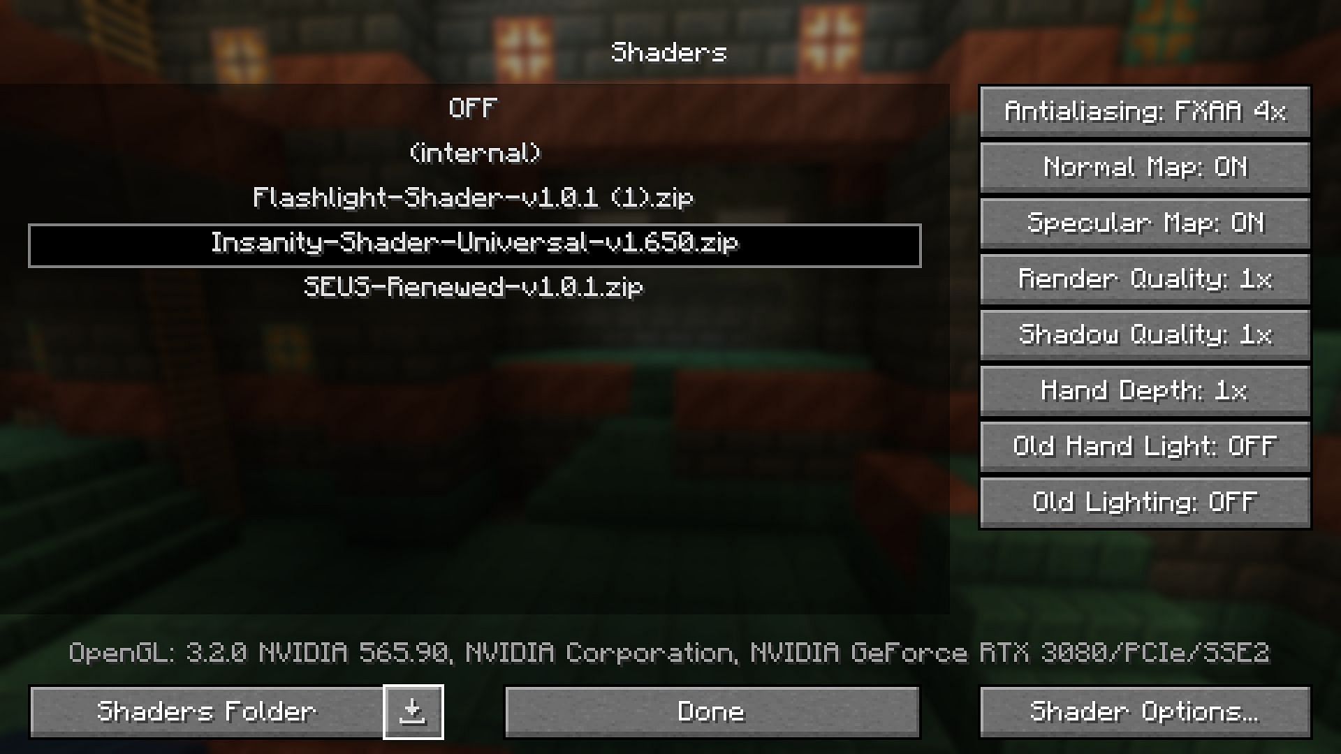 Optifine is a great way to implement shaders in Minecraft 1.21.3 (Image via Mojang Studios)