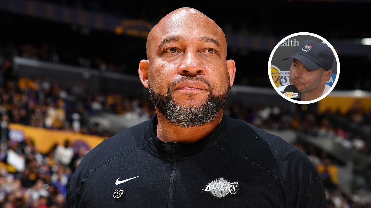 Lakers fans throw major shade at Darvin Ham after JJ Redick takes accountability for loss (Image Sources: NBA.com Lakers X)