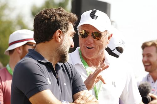 Yasir Al-Rumayyan and Greg Norman (Image via Getty)