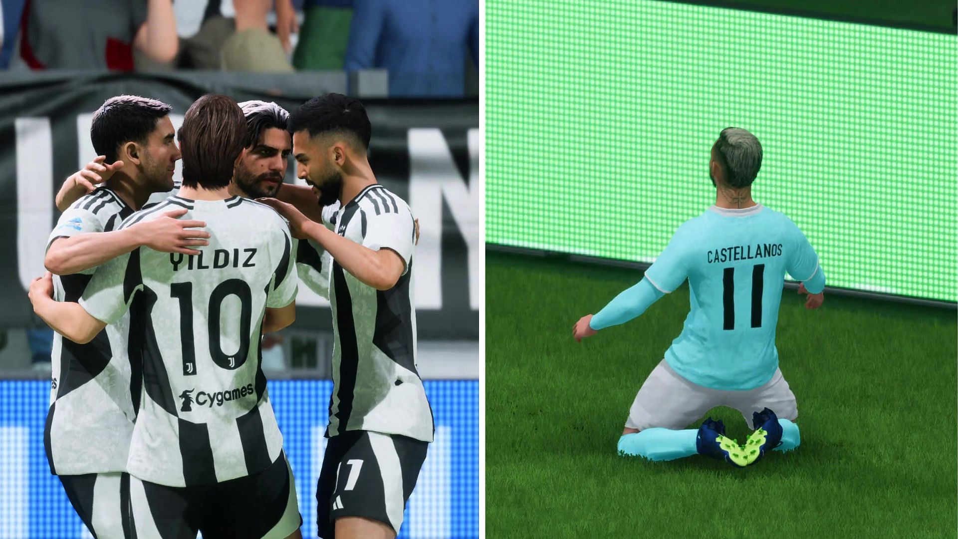 Juventus has a slightly better squad than Latium (Image via EA Sports)