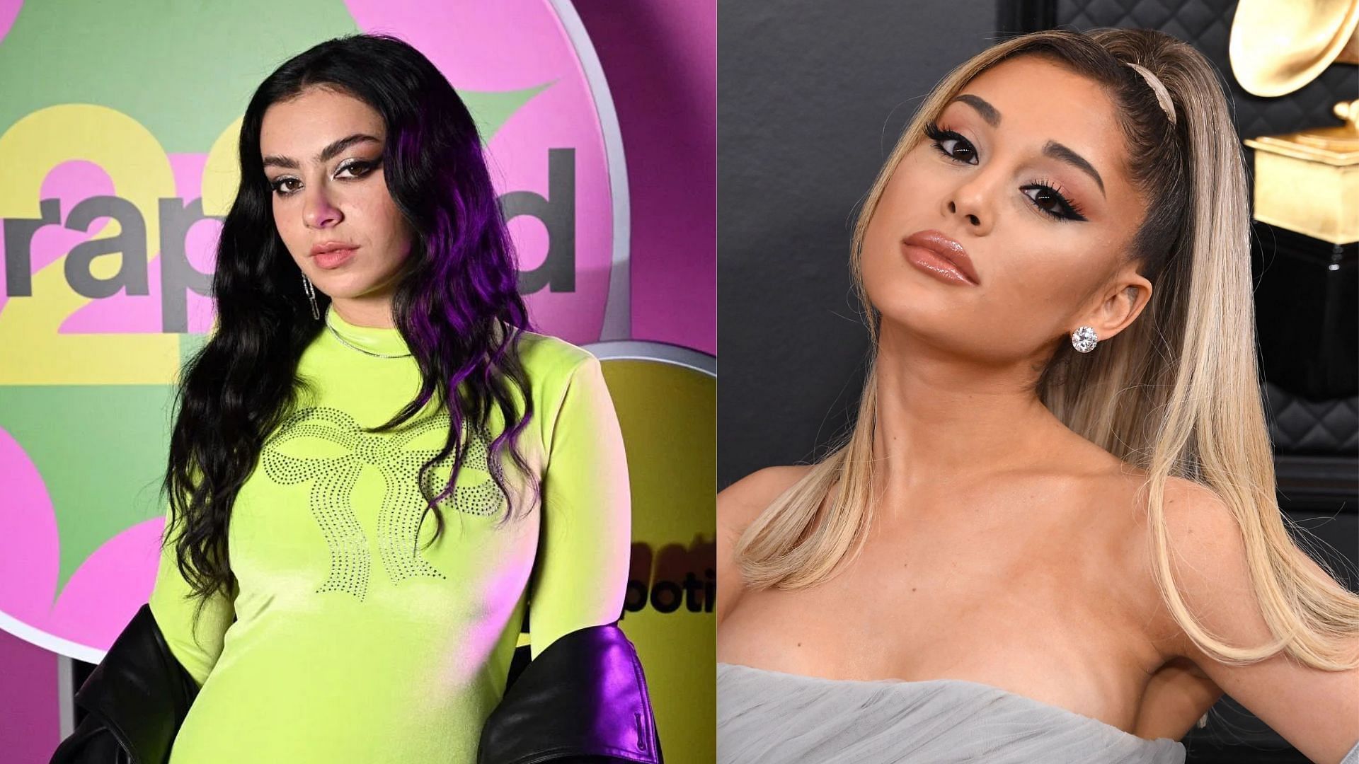 Charli XCX and Ariana Grande (Images via Getty)