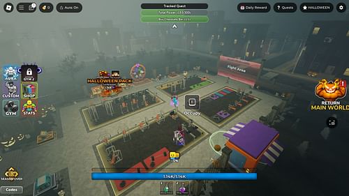 The Halloween Event hub (Image via Roblox)