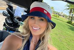 WATCH: Golf influencer with 218k followers tees up in a swimsuit during Hurricane Milton