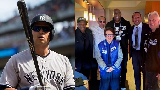 Alex Rodriguez shares iconic snap with sports royalty Magic Johnson, Billie Jean King & Stephen A. Smith