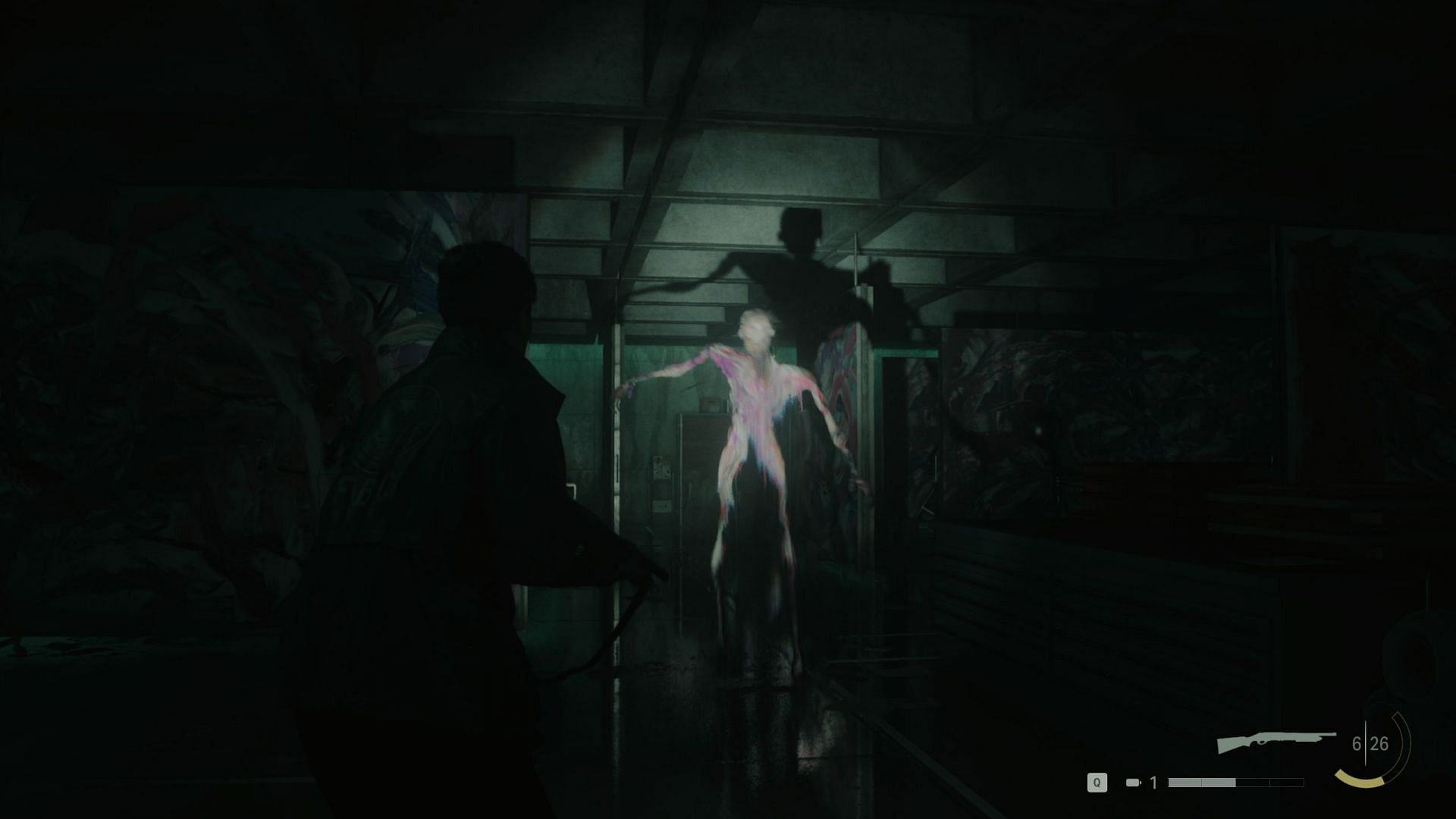 While Alan Wake&#039;s threats have never been spooky, this one certainly is (Image via Remedy Entertainment)