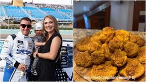 "Aero finally slept long enough": AJ Allmendinger's wife Tara showcases her delectable homemade 'muffins' after capitalizing on little one's sleep