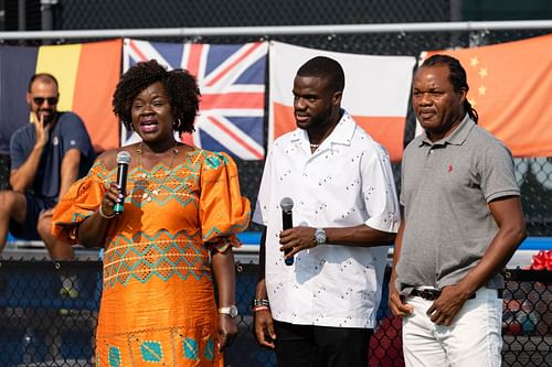 Frances Tiafoe with his parents (Source: Getty)