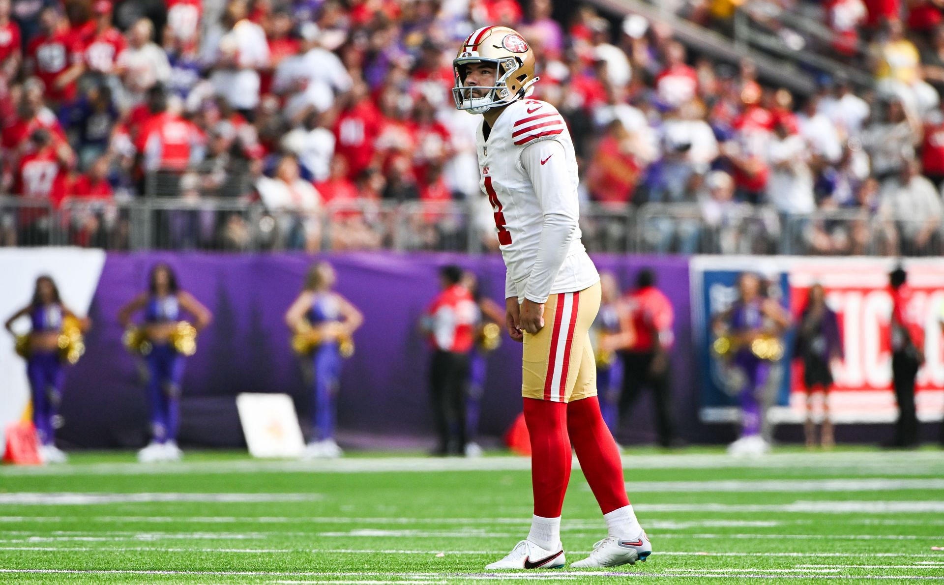 Jake Moody at San Francisco 49ers v Minnesota Vikings - Source: Getty