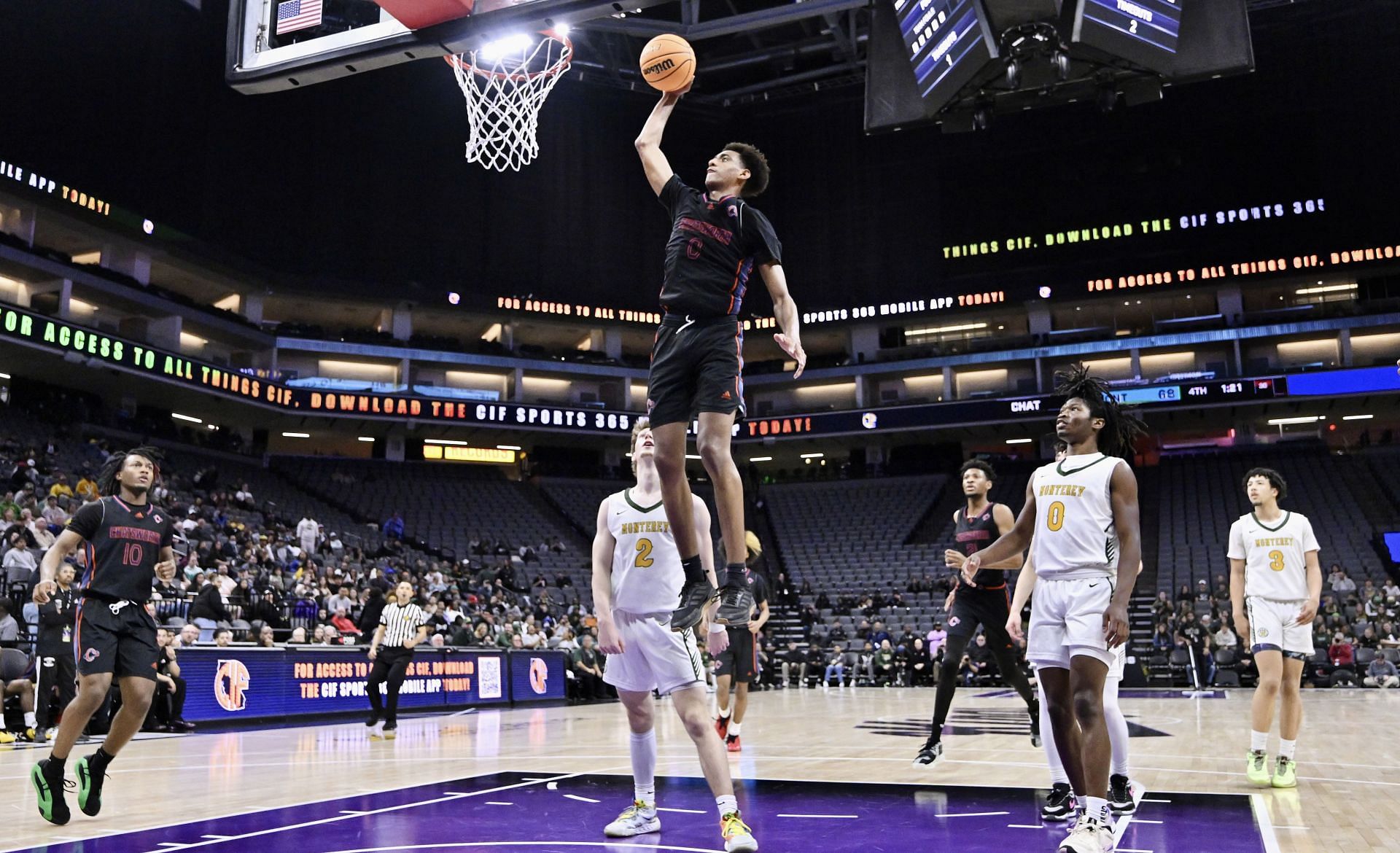 Day two CIF State basketball championship games at the Golden 1 Center in Sacramento. - Source: Getty