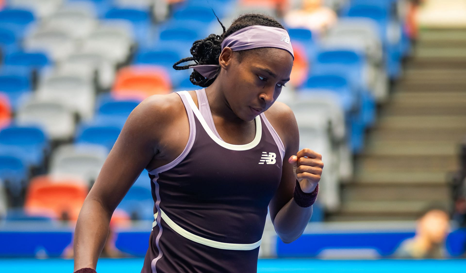 Coco Gauff pictured at the 2024 Wuhan Open | Image Source: Getty