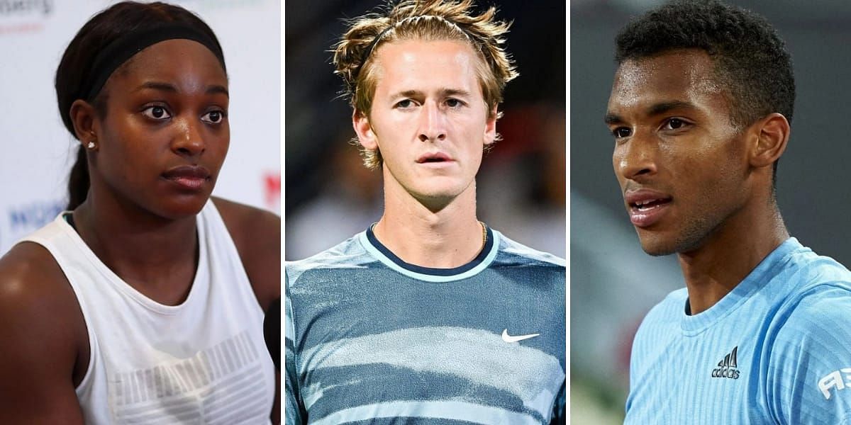 Sloane Stephens, Sebastian Korda, Feix Auger-Aliassime (L-R) (Image source: GETTY)