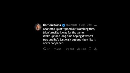 Karrion Kross' deleted tweet (via Karrion Kross' X/Twitter)