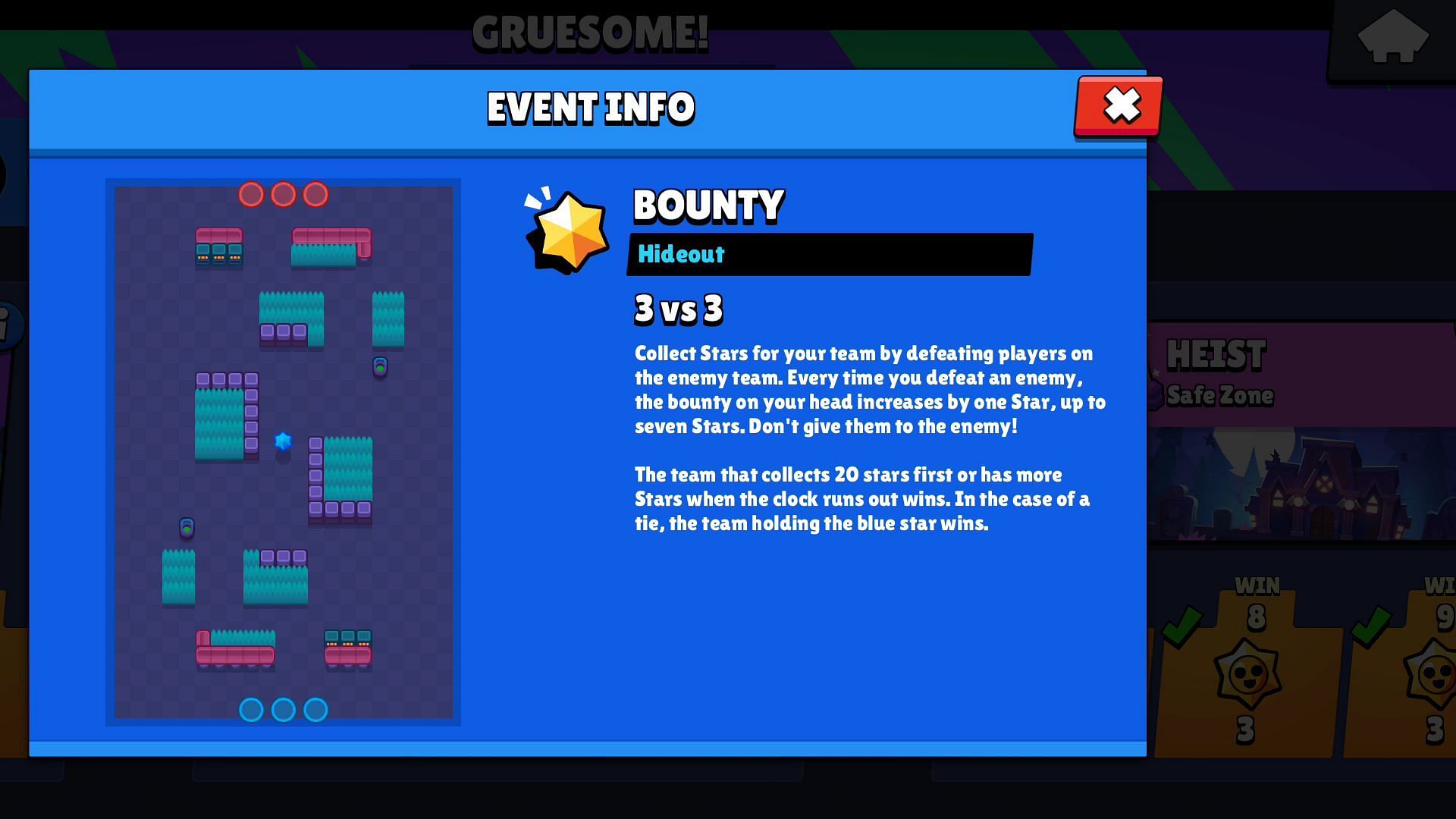 Bounty map for stage 2 (Image via Supercell)