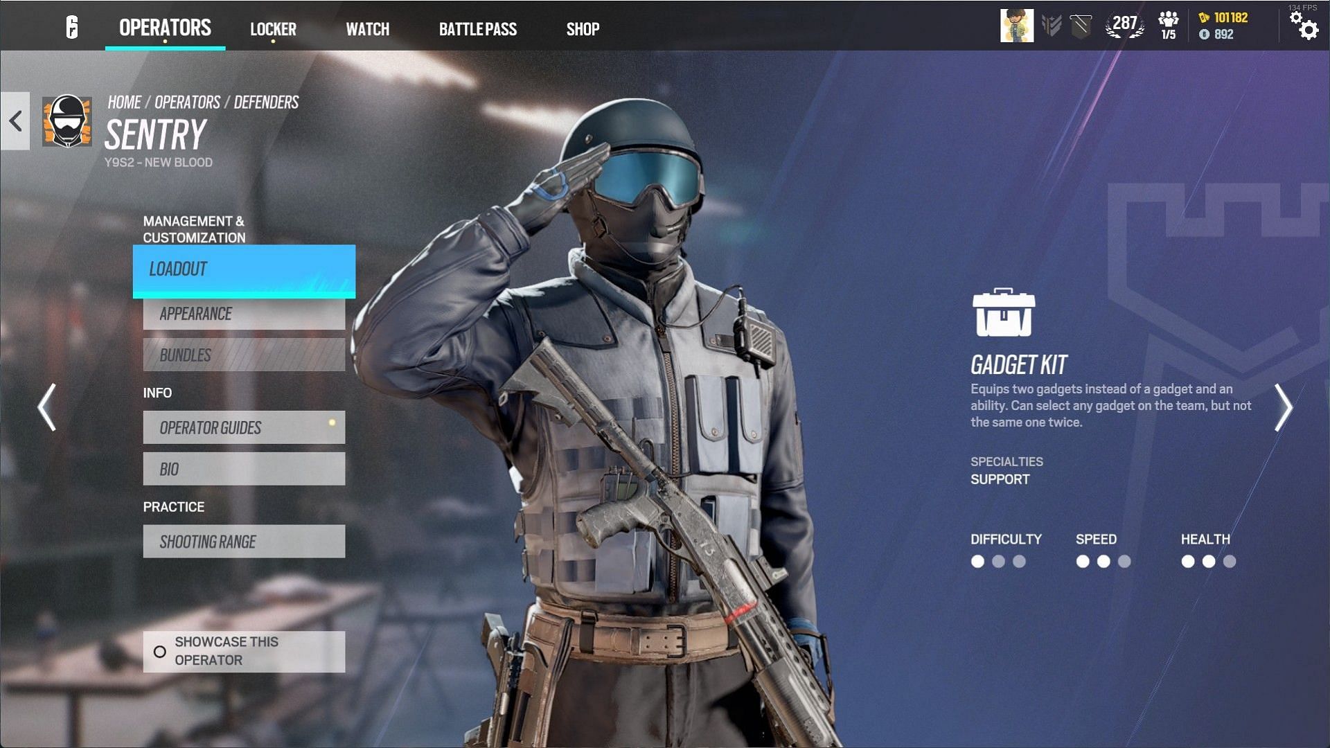 Sentry in Rainbow Six Siege (Image via Ubisoft)