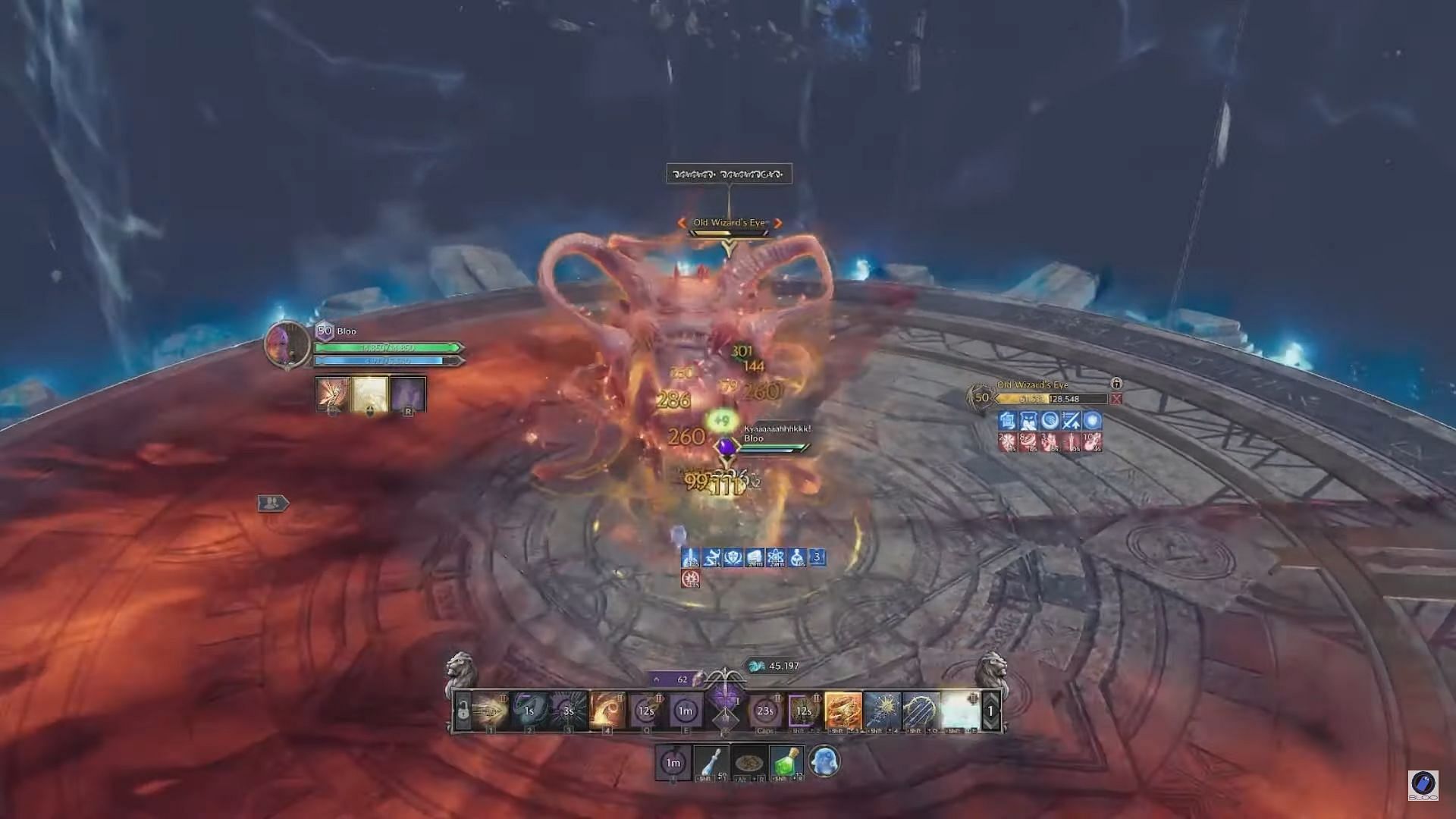 This was a 10-second boss fight (Image via NCSoft || YouTube/@itsBloo)