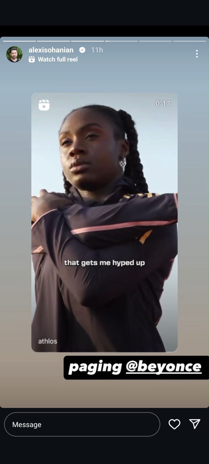 Serena Williams' husband Alexis Ohanian says he will 'page Beyonce