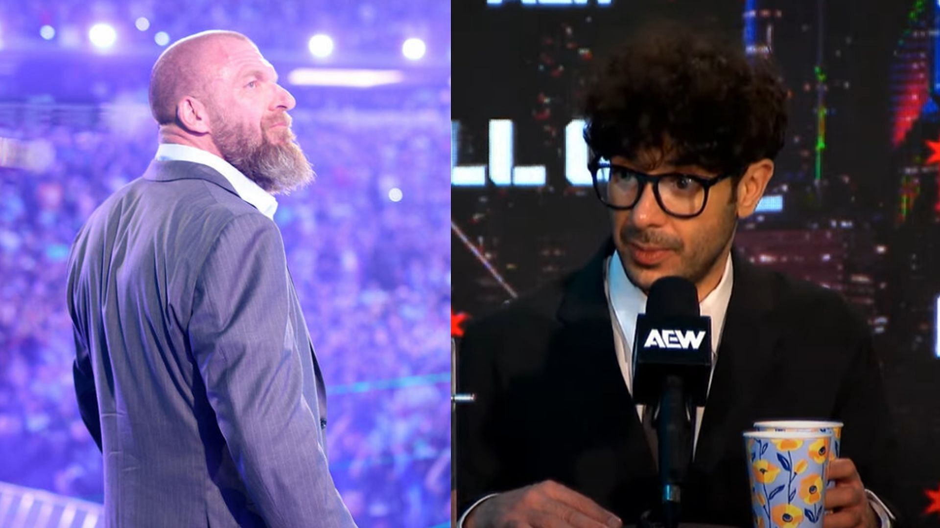 Triple H and Tony Khan are in charge of creative in WWE and AEW respectively [Image Credits: WWE