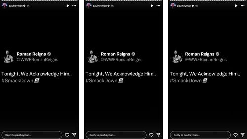 Heyman reposts interesting message [Photo credits: Screengrab of Heyman's Instagram story.]