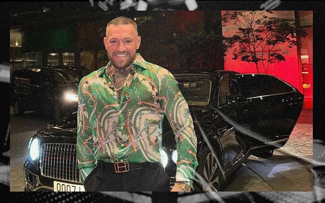 In Photos: Conor McGregor shares snaps of his night out decked in green shirt, gold links, and jet black Christian Louboutins