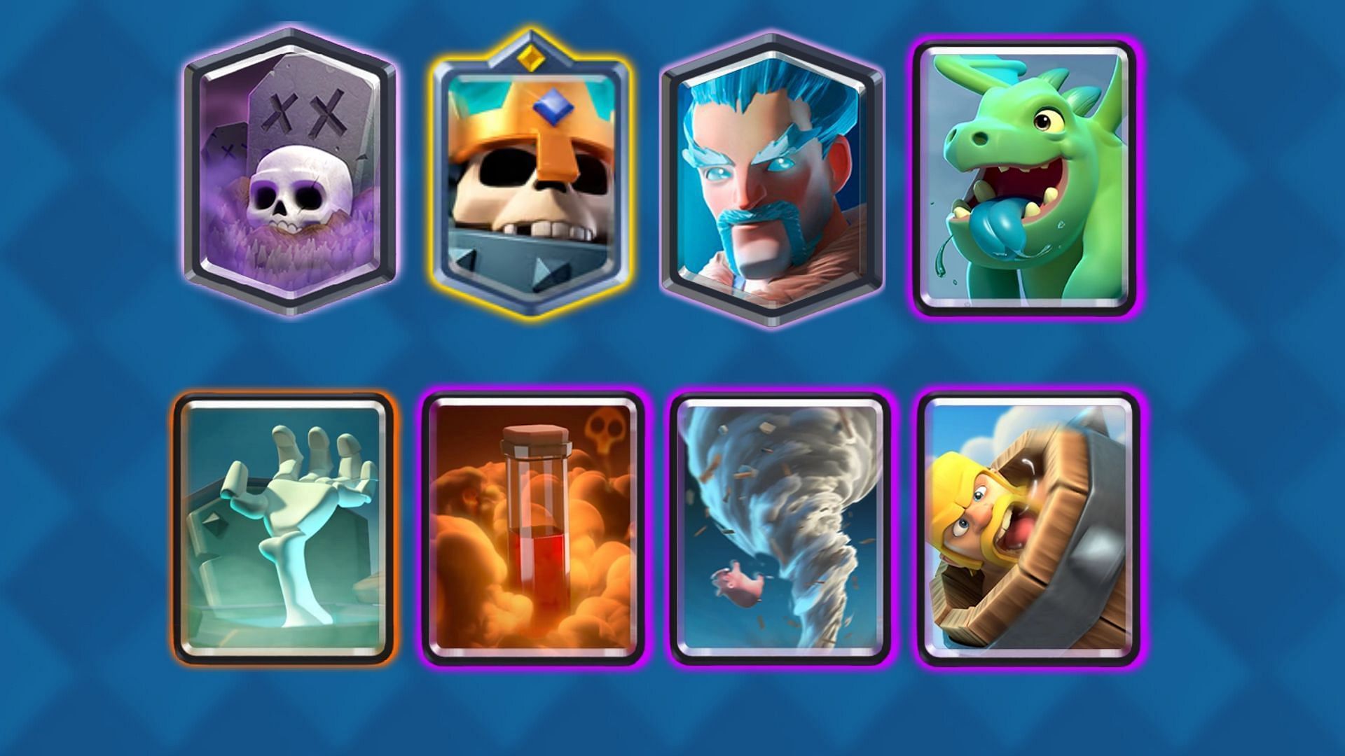 The Skeleton King Splashyard is a competitive Clash Royale Cannoneer deck you should check out (Image via Supercell)