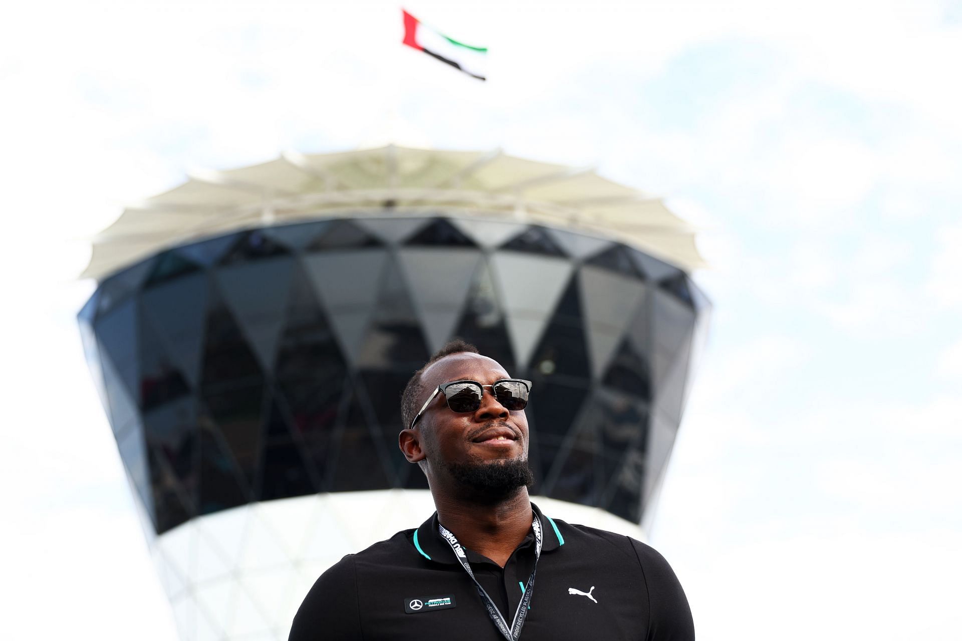 F1 Grand Prix of Abu Dhabi -Usain Bolt artives (Source: Getty)