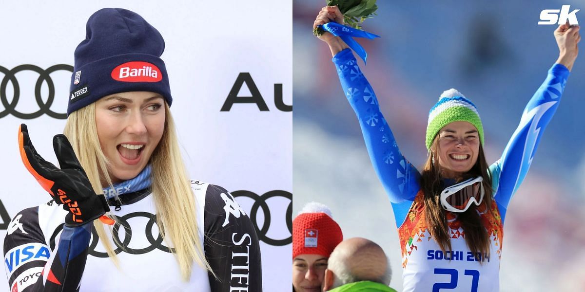 Mikaela Shiffrin reveals Tina Maze as her complete skier of all time. (Images by Getty)