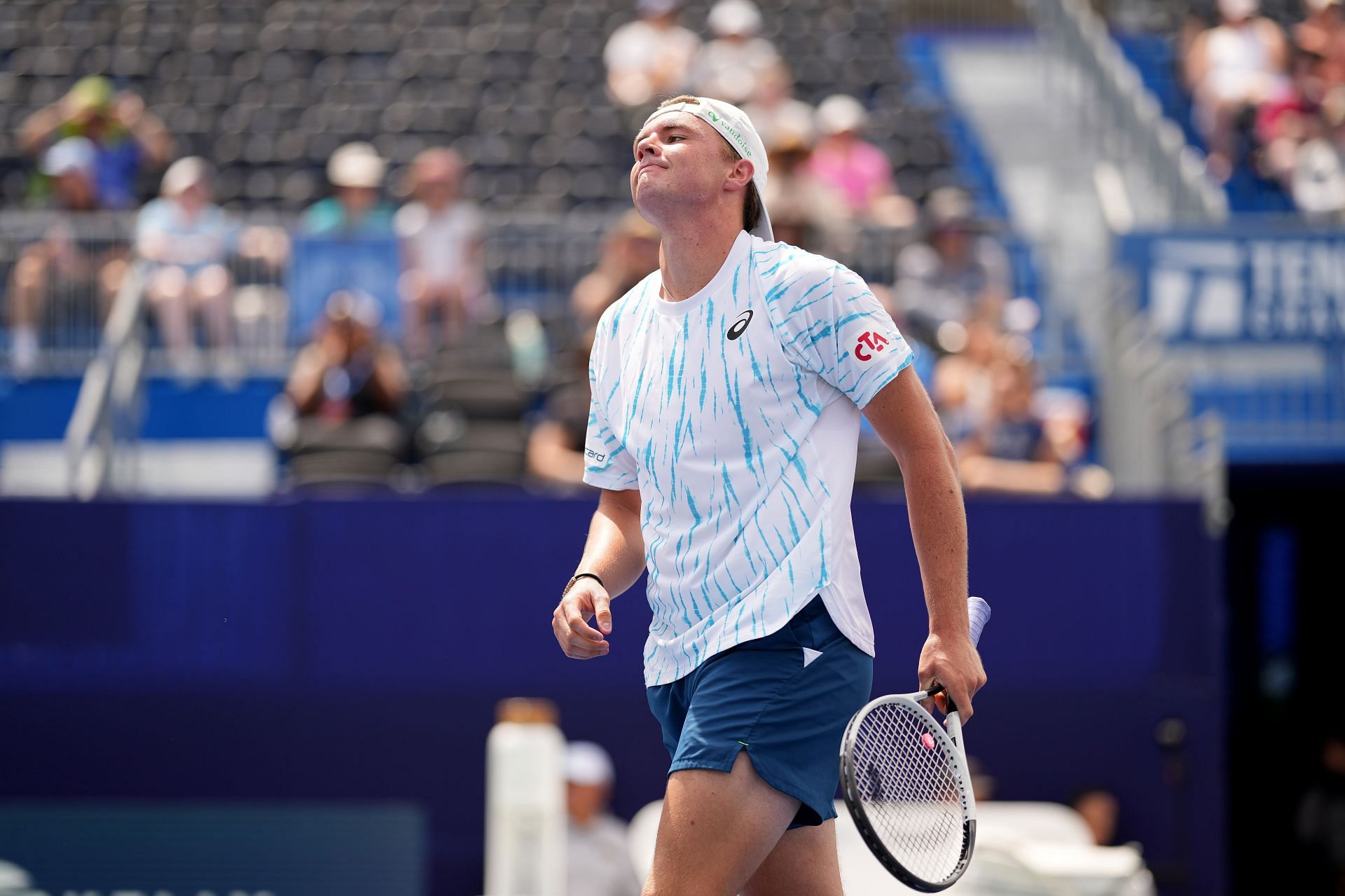 Dominic Stricker at the Winston-Salem Open 2024. (Photo: Getty)