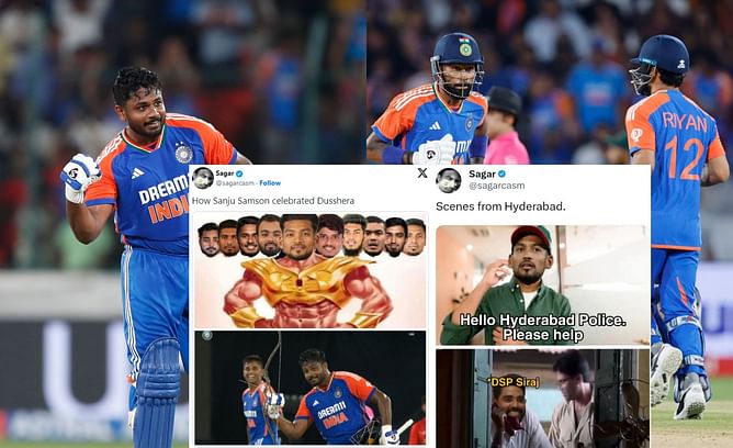 "Justice delivered"- Top 10 funny memes after first innings of 3rd India vs Bangladesh 2024 T20I in Hyderabad